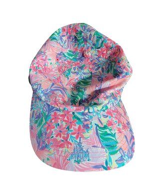 NWT Lilly Pulitzer Disney Dreamin Baseball Cap, Magic Kingdom Minnie Daisy Pink
